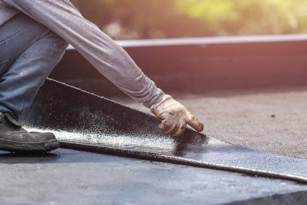 Professional Basement Waterproofing technician working in Dimondale, MI